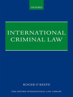cover image of International Criminal Law